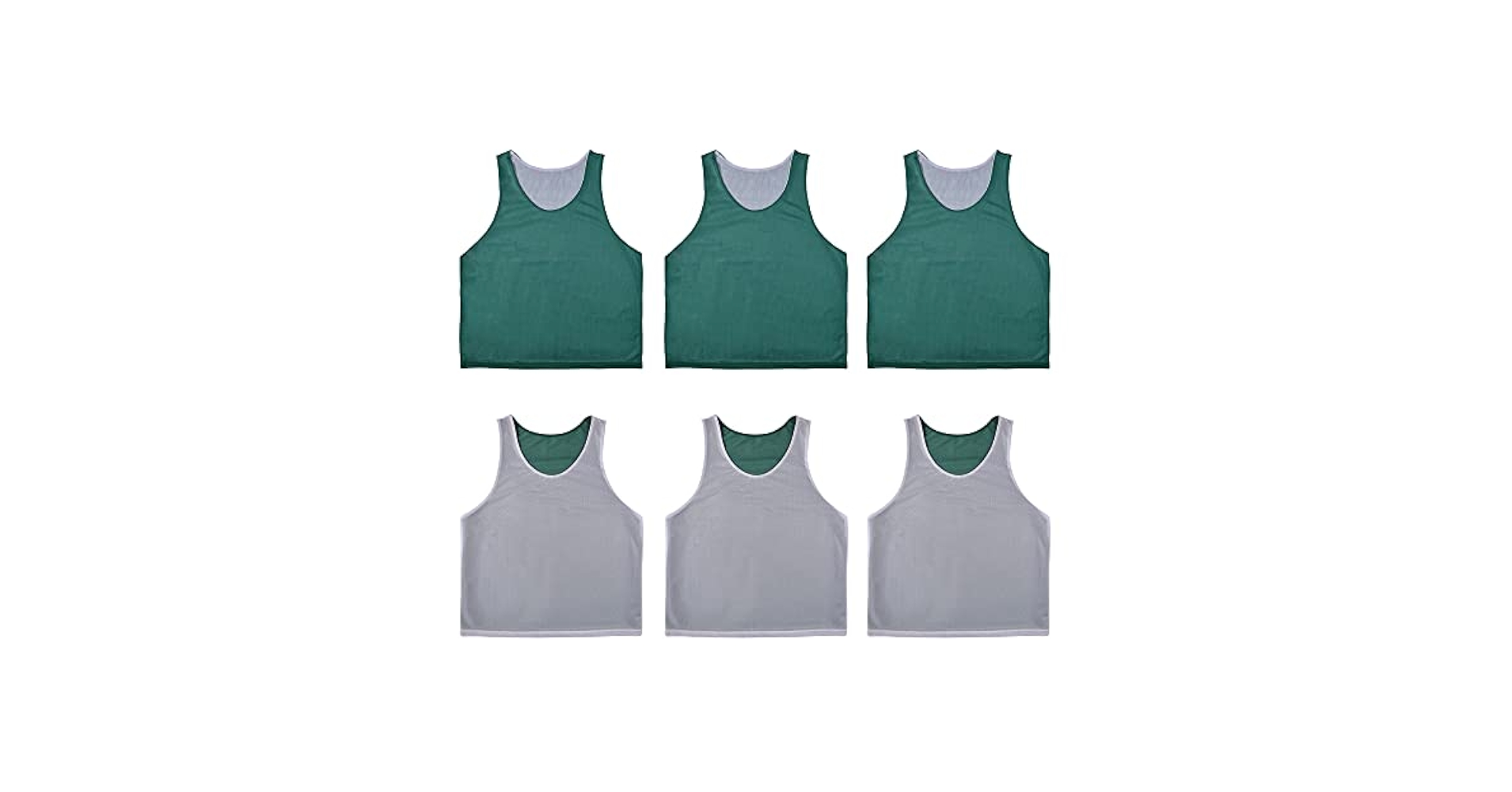 Amazon.com: RE-HUO 6 PCS Reversible Pinnies Basketball